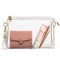 Clear Bag Stadium Approved, Clear Crossbody Purse for Concert, Festival (White)
